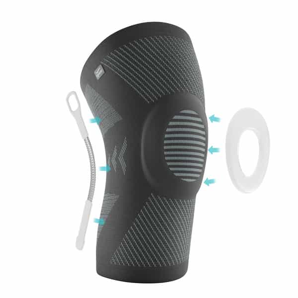 Tynor Knee Cap With Patellar Ring | Black & White | Xl | 1 Unit