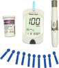 Smart Care Blood Glucose Meter 10 Smart Care Test Strips 10 Lancets Lancing Device