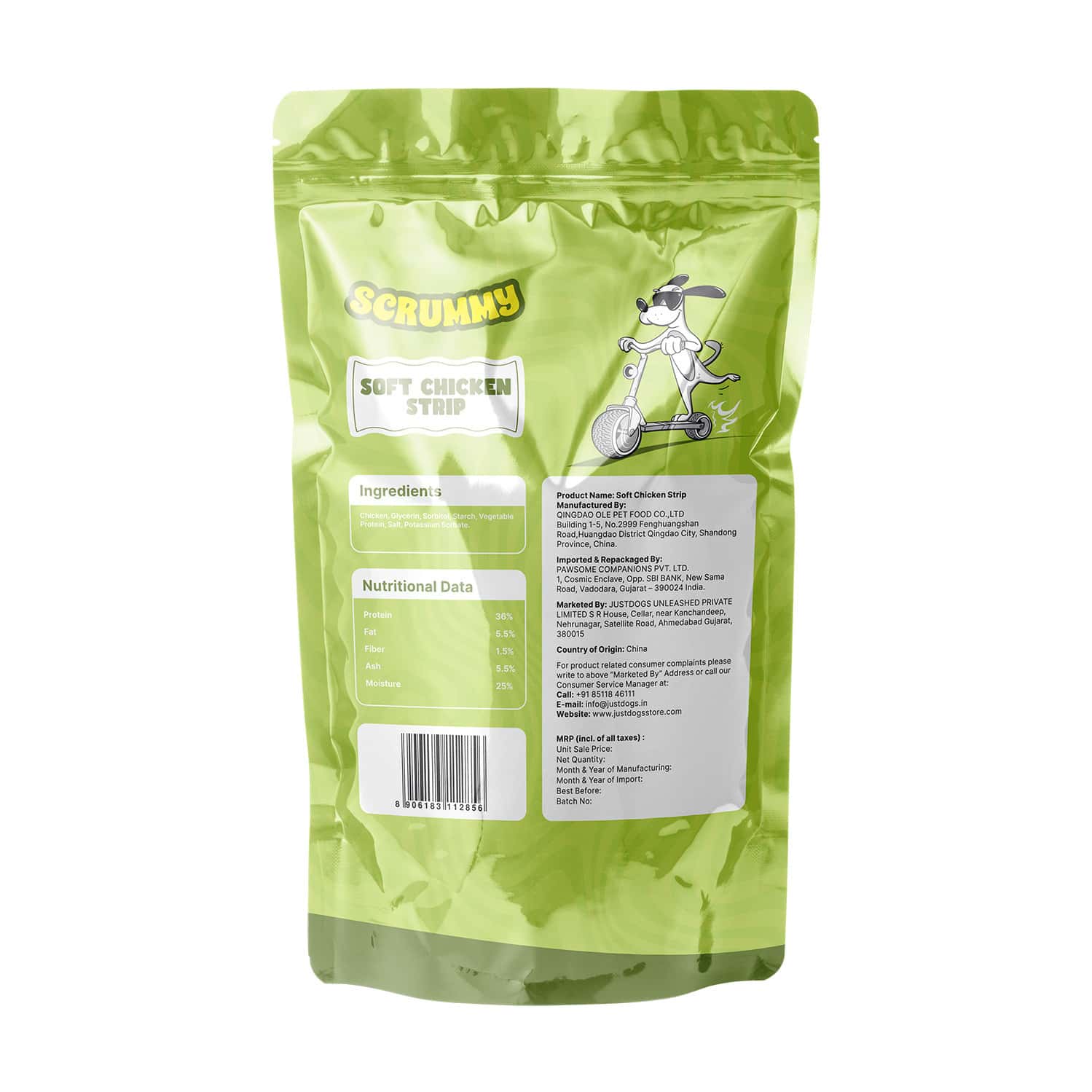 Scrummy Soft Chicken Strips Dog Treats | 70 G
