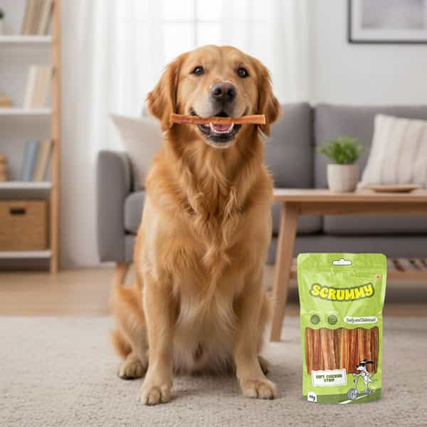 Scrummy Soft Chicken Strips Dog Treats | 70 G