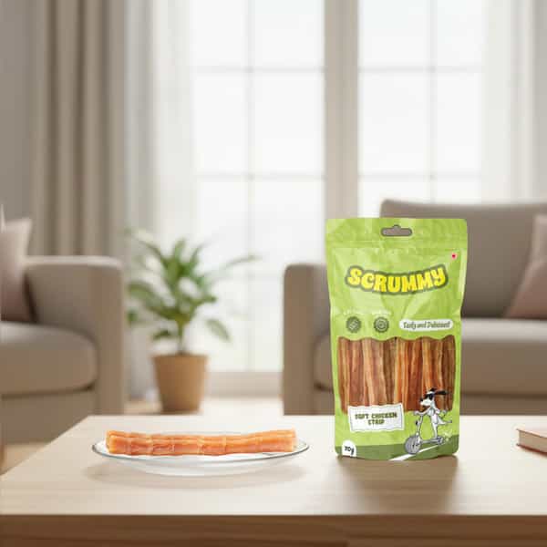 Scrummy Soft Chicken Strips Dog Treats | 70 G