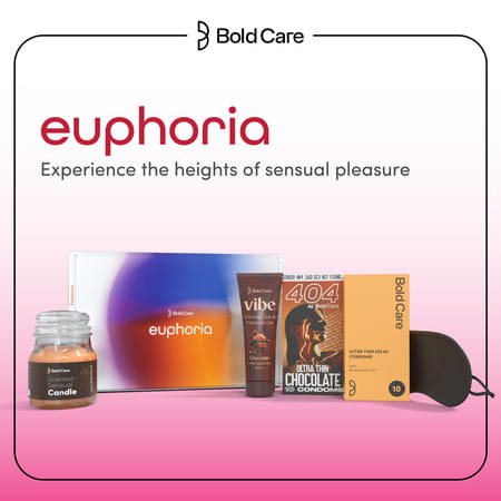 Bold Care Euphoria Couples Kit For Date Nights |Condoms | Lubes & Accessories (5 Items)|Gifting Set