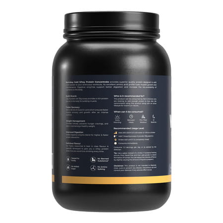 Nutrabay Gold 100% Whey Protein Concentrate Rich Chocolate Creme - 1kg