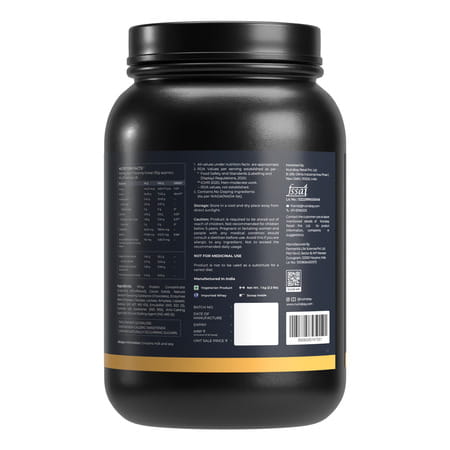 Nutrabay Gold 100% Whey Protein Concentrate Rich Chocolate Creme - 1kg