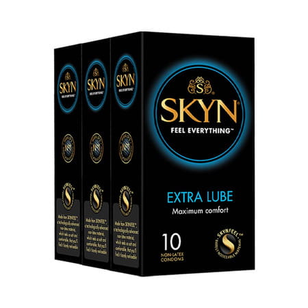 Skyn Extra Lube Premium Condoms Pack Of 30 (10x3 Packs)
