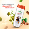 Nisha Smooth & Silky Shampoo 340ml | Almond & Olive Actives Shampoo For Soft Silky Hair