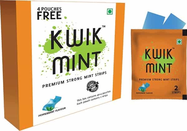 Kwik Mint Instant Action Mouth Freshener Mint Strips - Pack Of 1 (1 X 20 G)