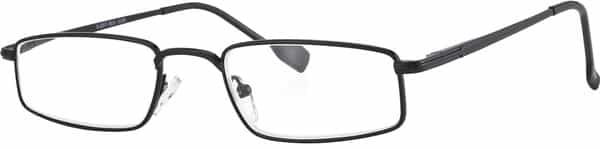 Klar Eye Full Rim Rectangle Reading Glasses Men And Women +0.75 To +3.50+3.50 Power Shiny Black
