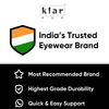 Klar Eye Full Rim Rectangle Reading Glasses Men And Women +0.75 To +3.50+3.50 Power Shiny Black