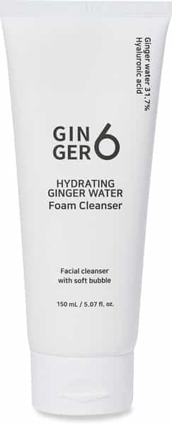 Ginger6 Hydrating Ginger Water Foam Cleanser With Salicylic Acid And Hyaluronic Acid - 150Ml