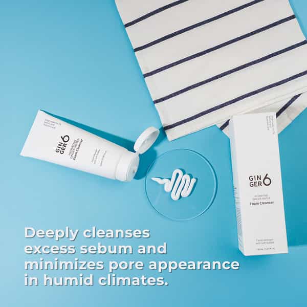 Ginger6 Hydrating Ginger Water Foam Cleanser With Salicylic Acid And Hyaluronic Acid - 150Ml