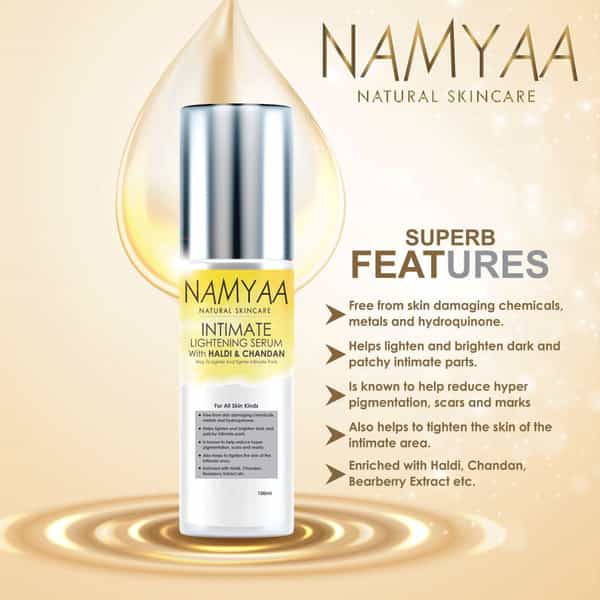 Namyaa Advanced Haldi Chandan Intimate Lightening Serum Intimate Area|Lighter | Tighter Skin|100G