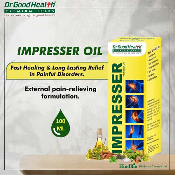 Dr. Goodhealth Pain Relief Impressor Oil Ayurvedic Long Lasting Pain Reducing Oil Pack Of 3 300 Ml