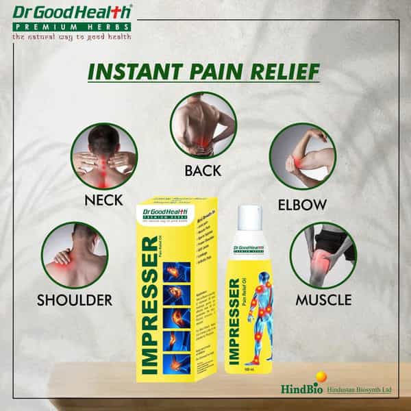 Dr. Goodhealth Pain Relief Impressor Oil Ayurvedic Long Lasting Pain Reducing Oil Pack Of 3 300 Ml