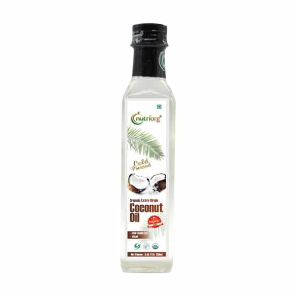Nutriorg Certified Organic Extra Virgin Coconut Oil 250 Ml
