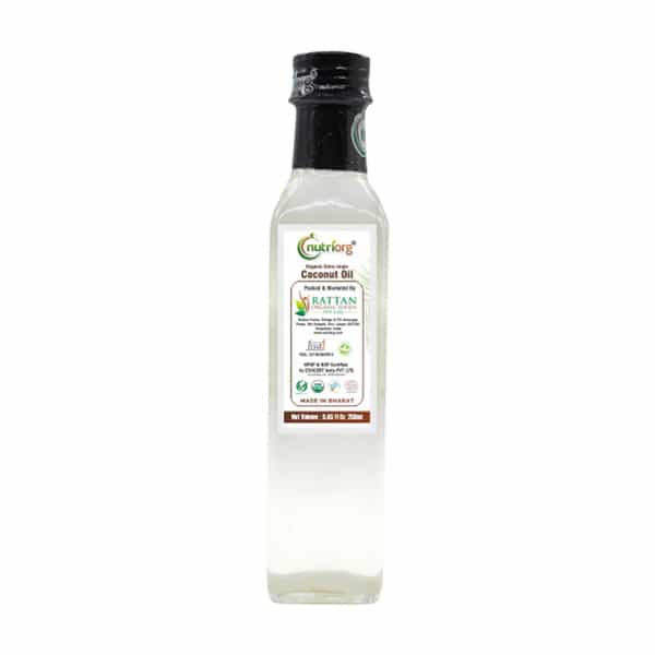 Nutriorg Certified Organic Extra Virgin Coconut Oil 250 Ml