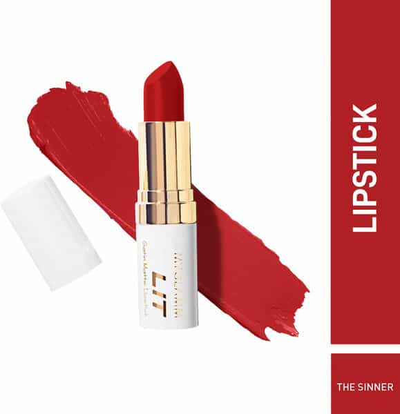 Myglamm Lit Satin Matte Lipstick-The Sinner