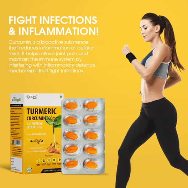 Origins Nutra Turmeric Curcumin With Piperine Extract (30 Softgels)