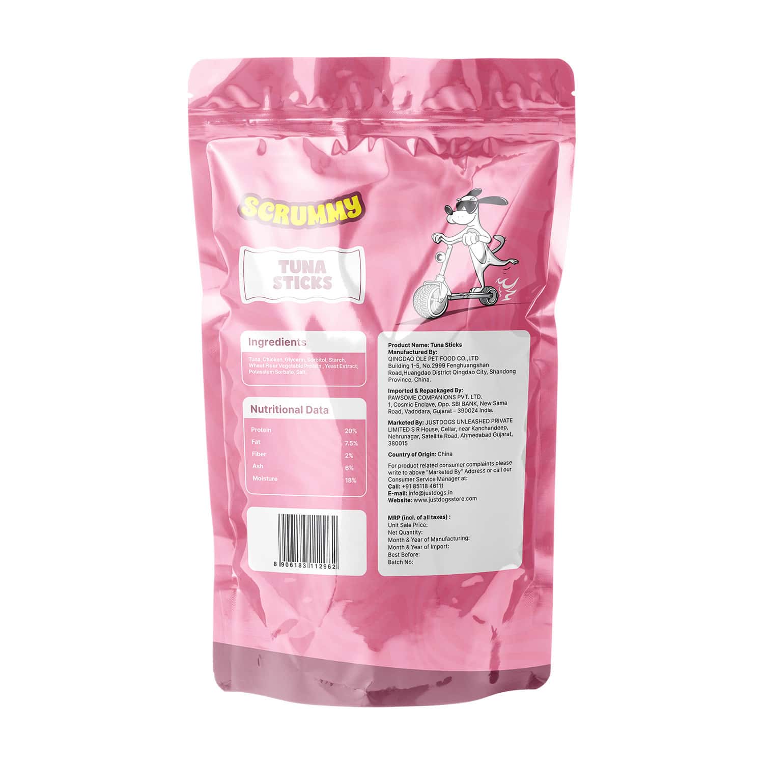 Scrummy Tuna Stick Dog Treats | 70 G