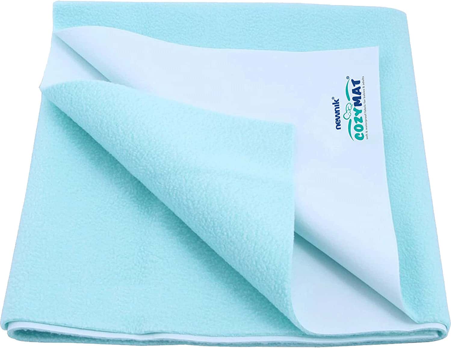 Newnik Cozymat Dry Sheet (Size: 140cm X 220cm) Single Bed Sea Green