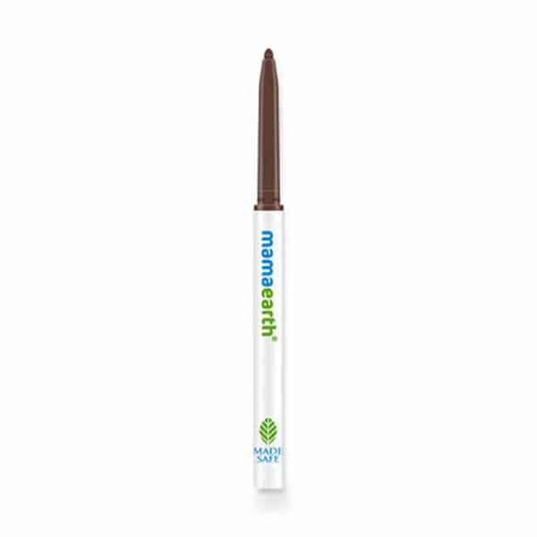 Mamaearth Charcoal Brown Long Stay Kajal Brown Waterproof | Smudge-Free Stay (Black | 0.35 Gm)