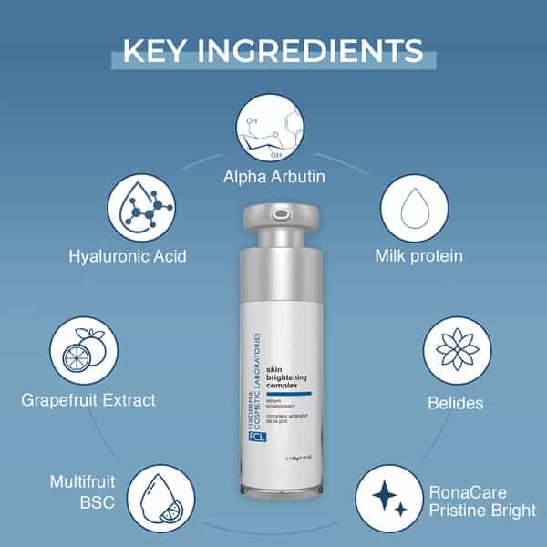 Fcl Skin Brightening Complex Form With Alpha Arbutin | Milk Protein | Hyaluronic | Belides | 30Gm