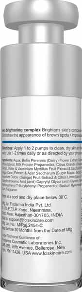 Fcl Skin Brightening Complex Form With Alpha Arbutin | Milk Protein | Hyaluronic | Belides | 30Gm