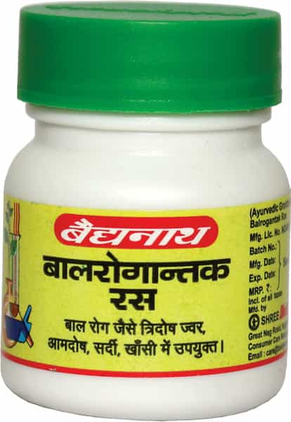 Baidyanath Asli Ayurved Balrogantak Ras 80 Tablets (Pack Of 2) For Cough Cold And Influenza