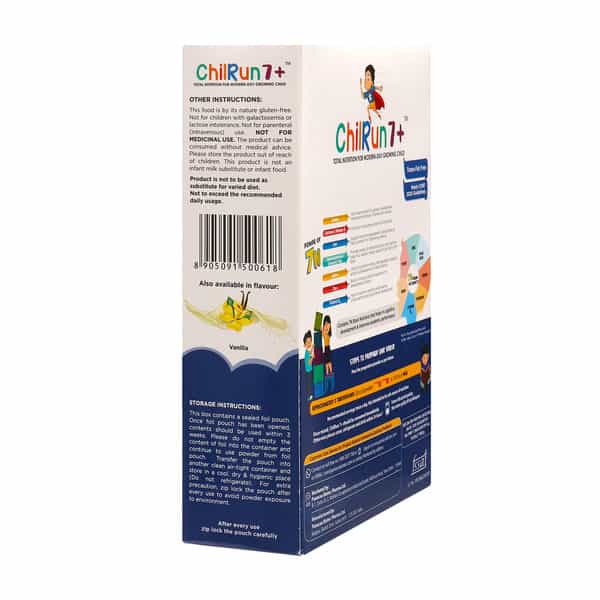 Chilrun 7+ Chocolate Flavour Total Nutrition For Modern Day Growing Child Box Of 400Gm