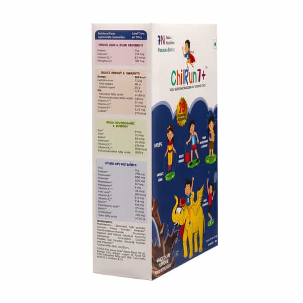 Chilrun 7+ Chocolate Flavour Total Nutrition For Modern Day Growing Child Box Of 400Gm