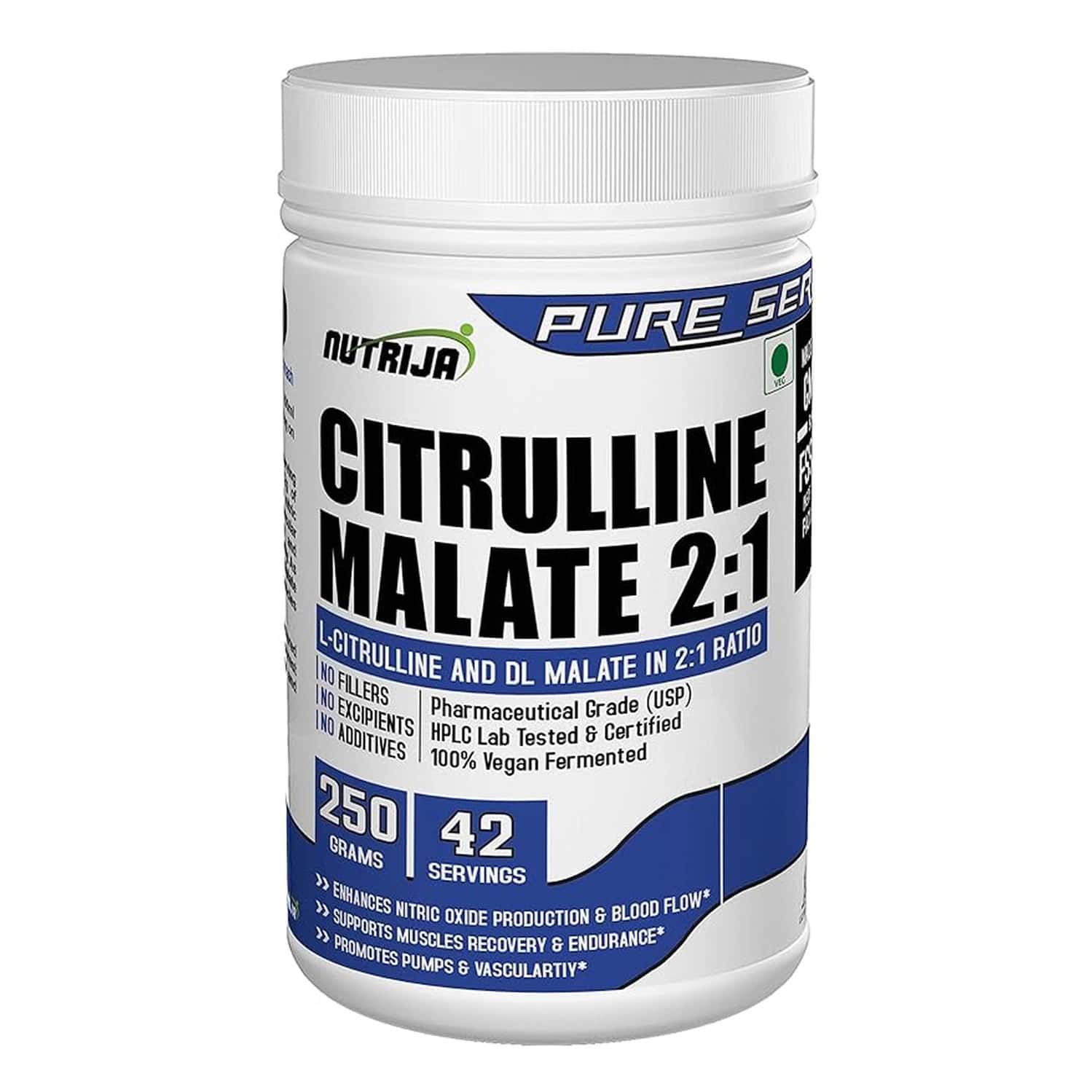 Nutrija-citrulline Malate- 500 Grams (unflavored)