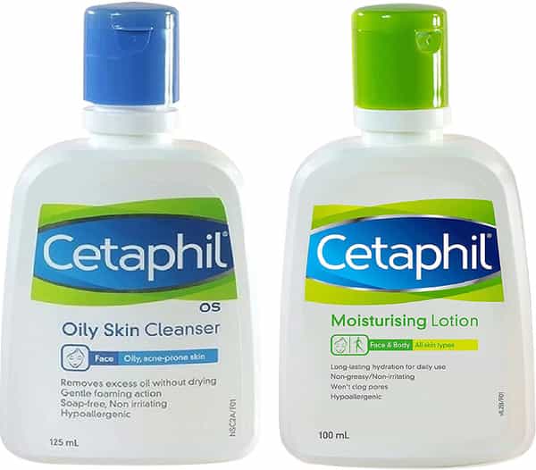 Cetaphil Moisturising Lotion 10Ml & Os Oily Skin Cleanser 125Ml | Sensitive Or Dry Skin | Combo