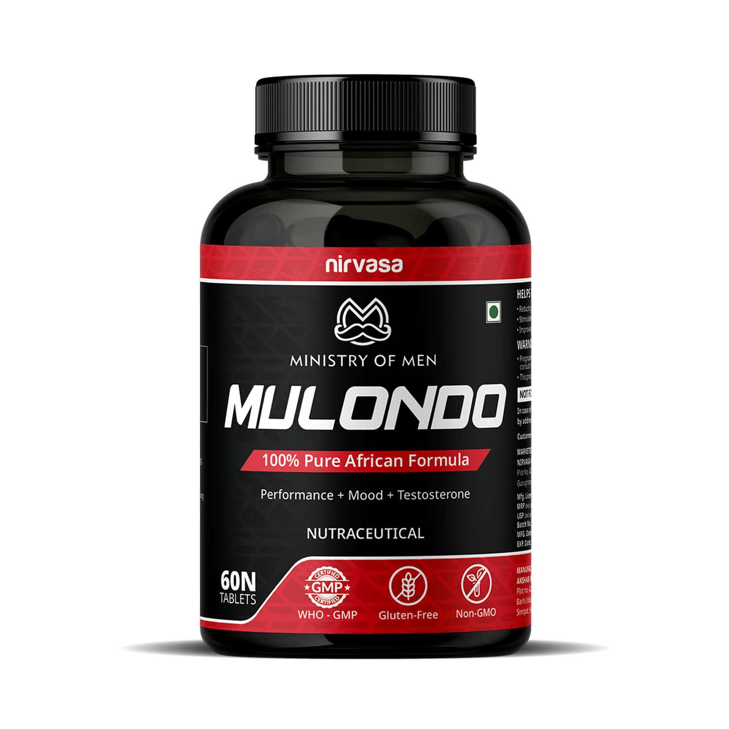 Nirvasa Ministry Of Men Mulondo Vegeterian 1b (1 X 60 Tablet)