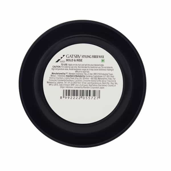 Gatsby Hair Styling Fiber Wax Bold & Rise 75Gm
