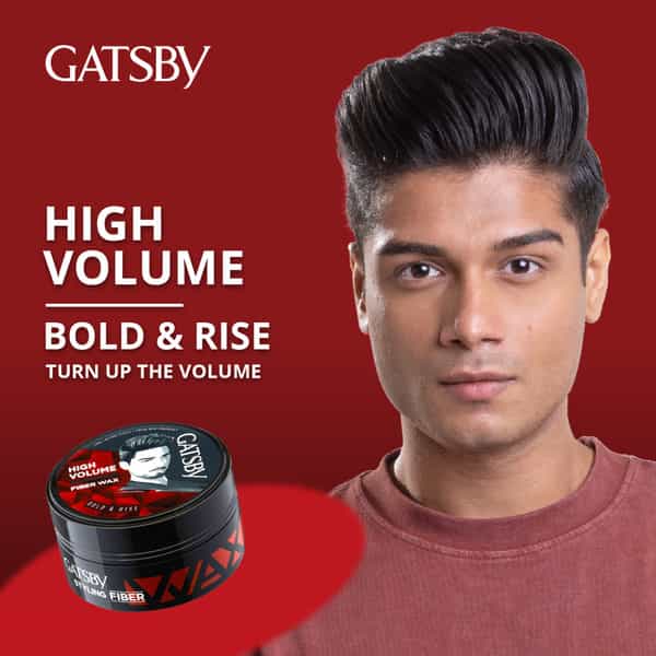 Gatsby Hair Styling Fiber Wax Bold & Rise 75Gm
