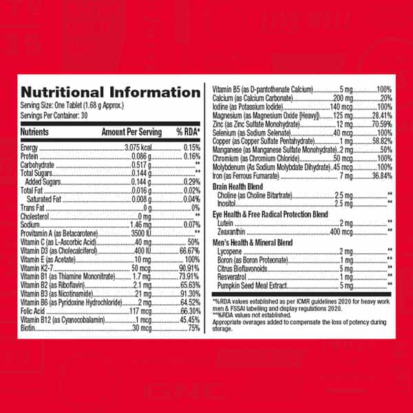 Gnc Mega Men One Daily Multivitamin For Men | 32 Premium Ingredients | 30 Tablets