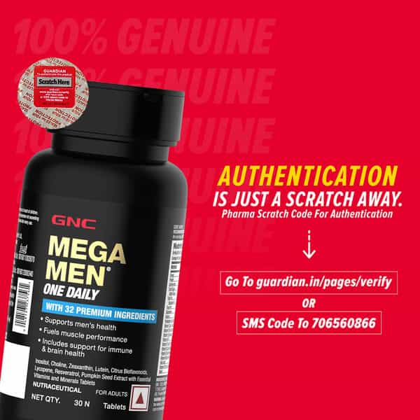 Gnc Mega Men One Daily Multivitamin For Men | 32 Premium Ingredients | 30 Tablets