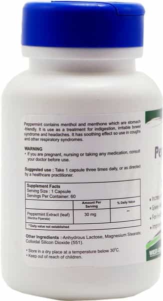 Healthvit Peppermint 30Mg Healthy Stomach - 60 Capsules