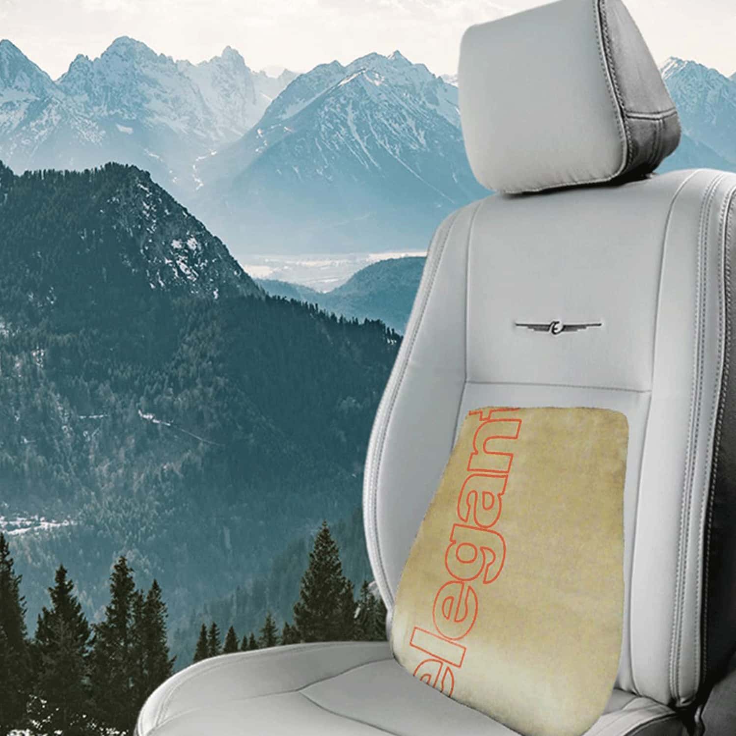 Buy ELEGANT MEMORY FOAM SLIM FULL ACTIVE BACK SUPPORT CAR PILLOW BEIGE Online & Get Upto 60 OFF