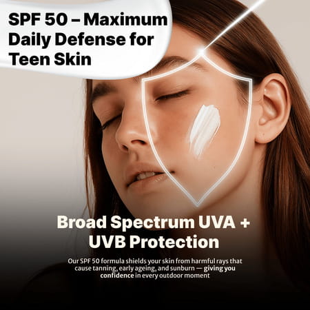 Healthbest Teenbest Sunscreen Spf 50 Pa++++ For Teens Uva Uvb & Blue Light Protection - 100ml