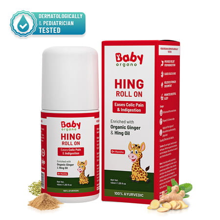 Babyorgano Best Hing Tummy Roll On For Babies And Kids - 40 Ml