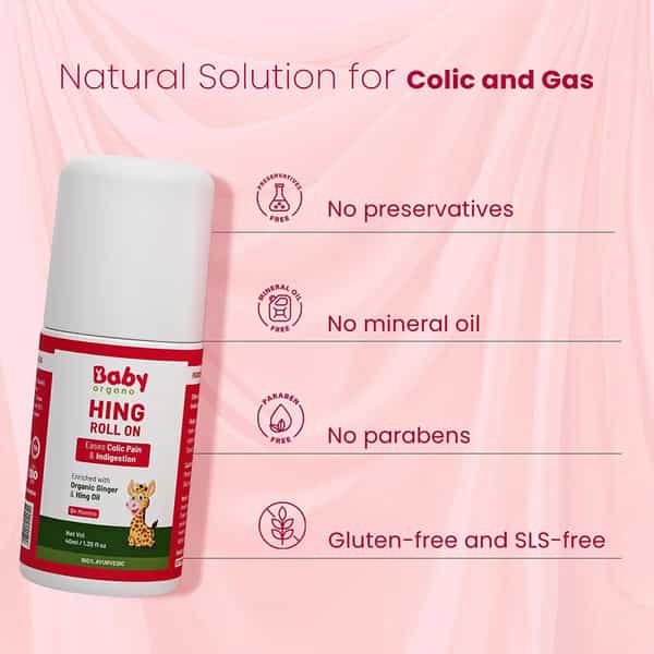 Babyorgano Best Hing Tummy Roll On For Babies And Kids - 40 Ml