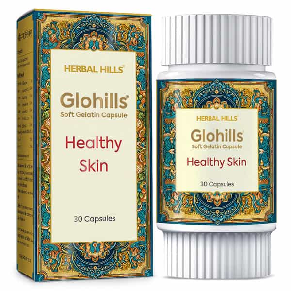 Herbal Hills Glohills 30 Capsule (Pack Of 4) Gel For Skin Care Skin Tonic Soft Capsule For Healthy