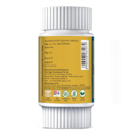 Herbal Hills Glohills 30 Capsule (Pack Of 4) Gel For Skin Care Skin Tonic Soft Capsule For Healthy