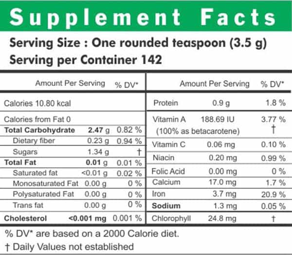 Ayurvedic Life Wheatgrass Powder 500 G Value Pack Of 2