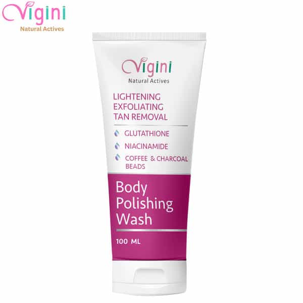 Vigini Exfoliating Coffee Scrub Body Wash Gel For Skin Lightening Brightening Whitening Tan Removal