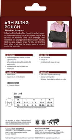 Arm Sling Pouch Pro S Liveasy