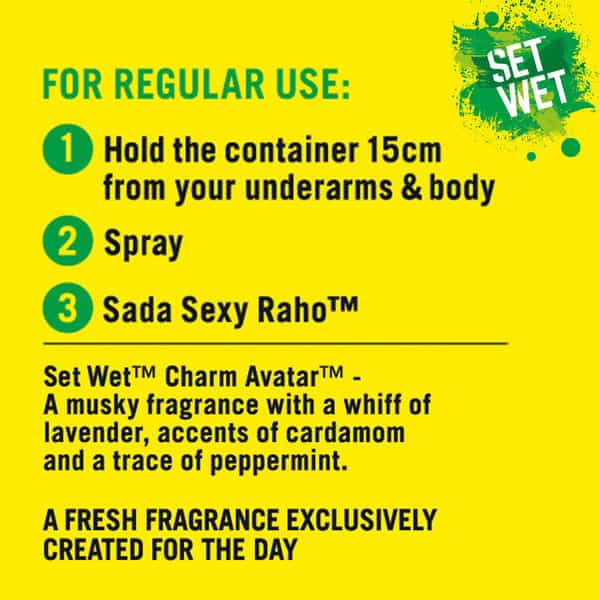 Set Wet Charm Avatar Deodorant & Body Spray Perfume For Men 150 Ml (Pack Of 2)