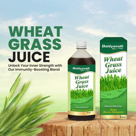 Baidyanath Ayurved Wheatgrass Juice 1L | Natural Detox & Wellness