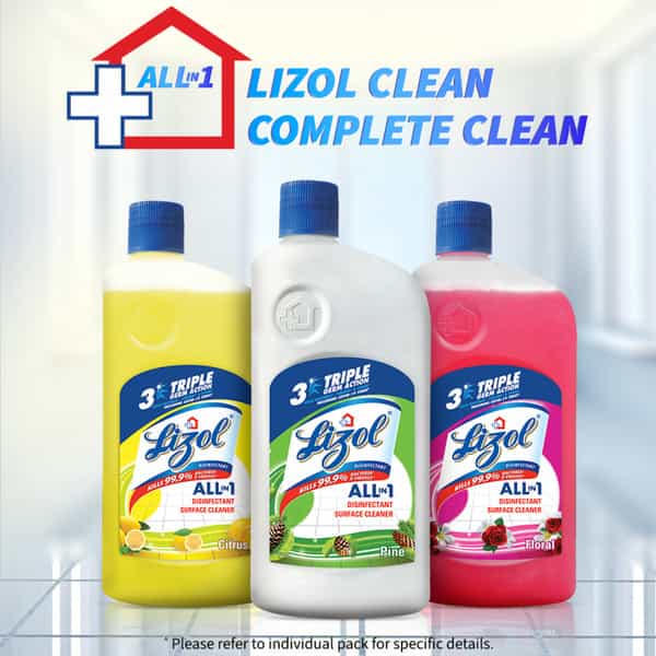Lizol Pine Disinfectant Floor Cleaner Liquid Bottle Of 500 Ml